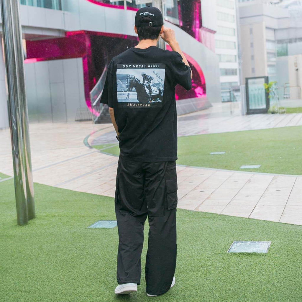 モデル（181cm69kg）はXLサイズを着用しております。