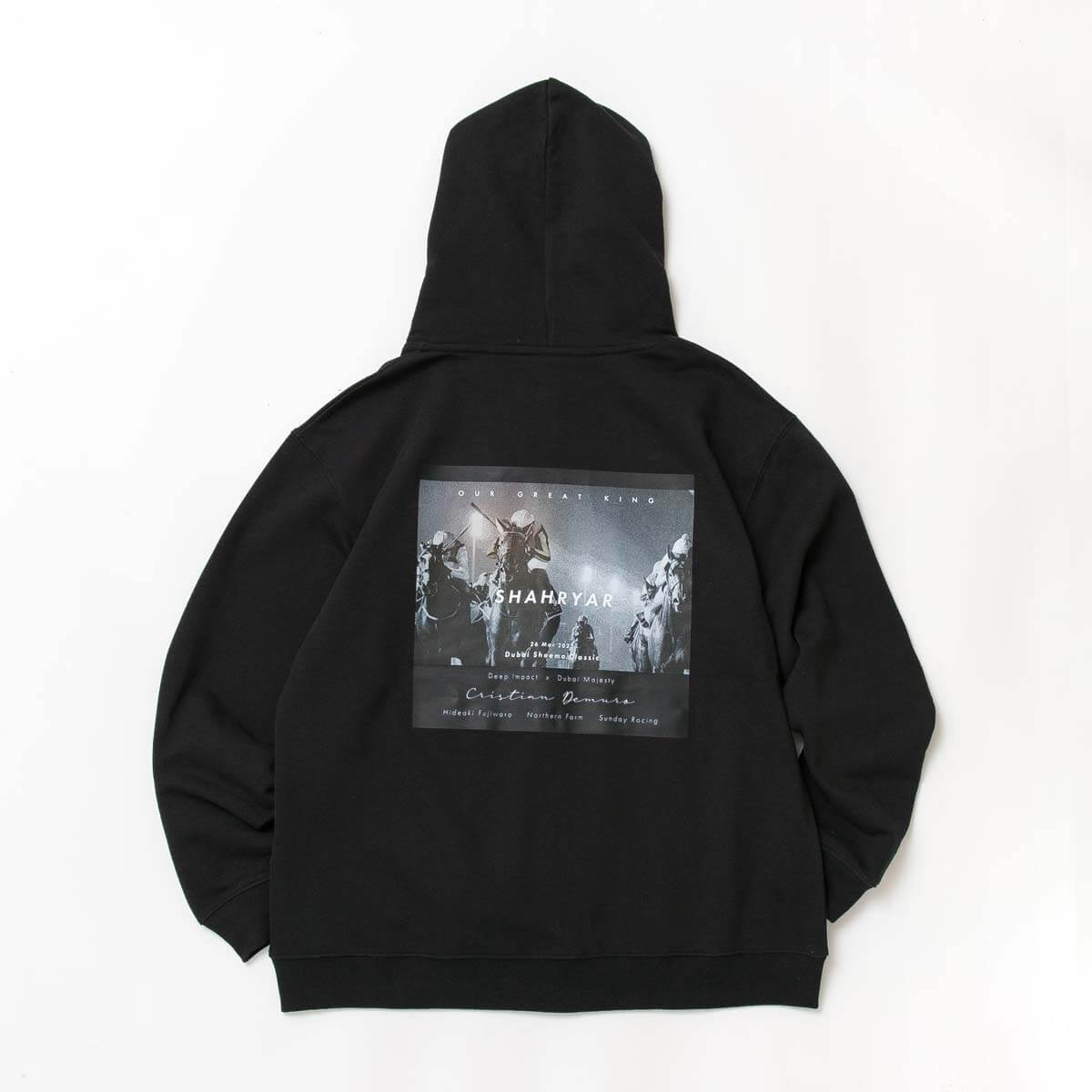 新品記念パーカー競馬 ソダシ 競走馬コレクション プルパーカー ブラック