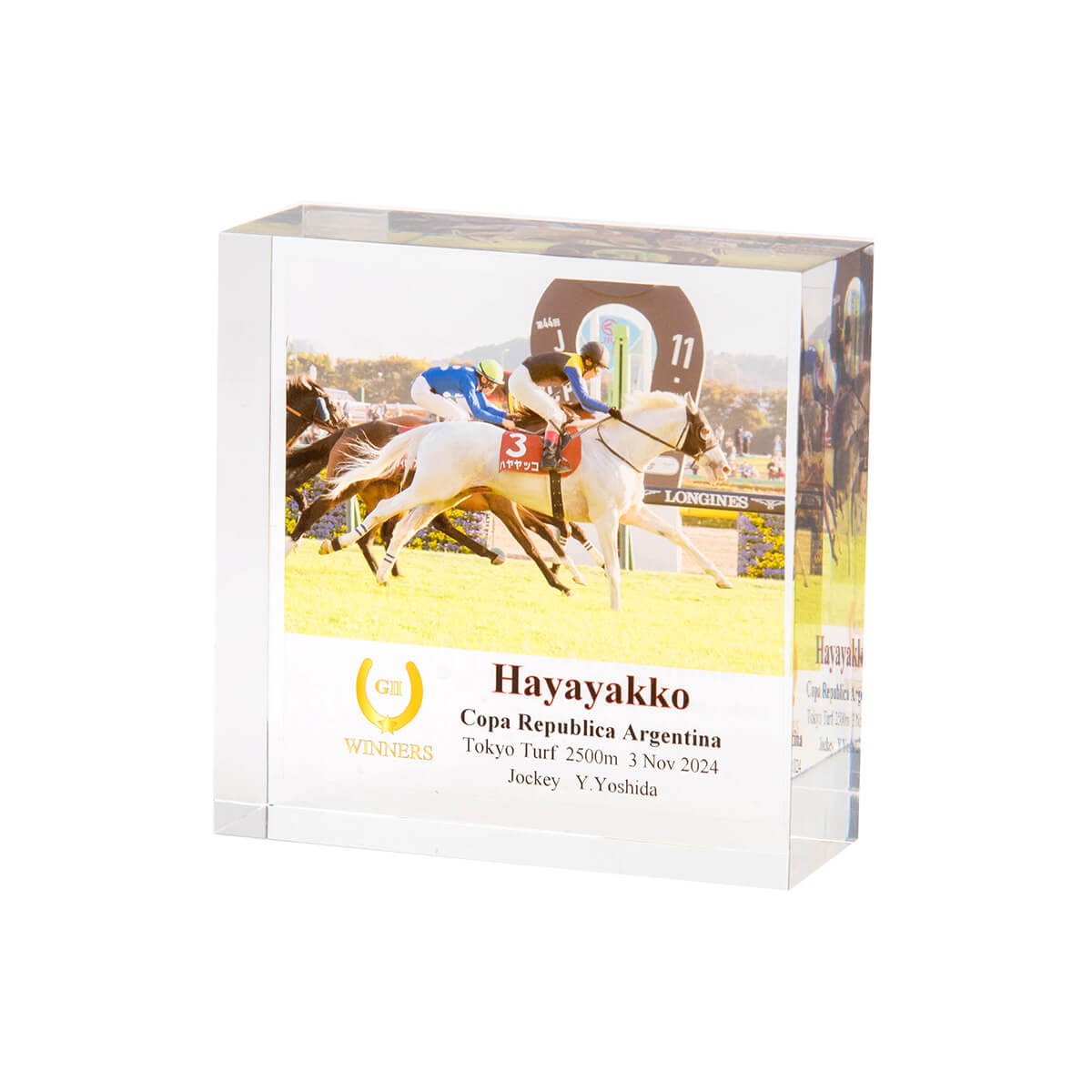 アクリルオブジェ ハヤヤッコ アルゼンチン共和国杯2024 - 競馬グッズ