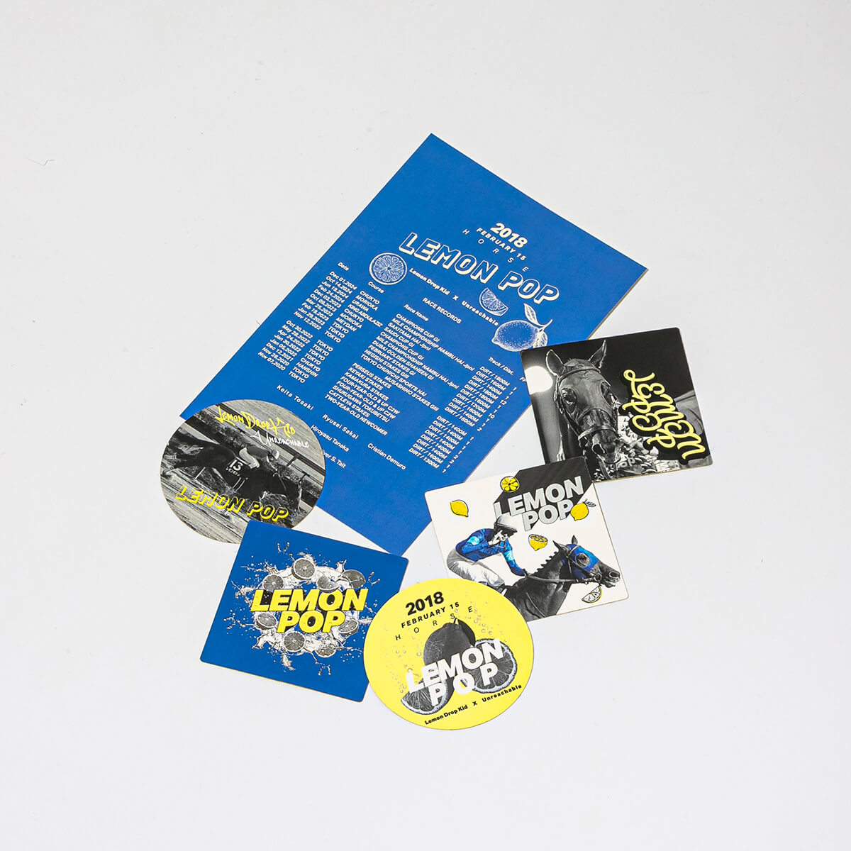 ステッカー レモンポップ 引退記念（5枚組） - 競馬グッズの通販